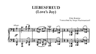 F Kreisler  S Rachmaninoff  Liebesfreud Loves Joy [upl. by Githens]