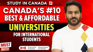 10 BEST amp AFFORDABLE Universities In Canada For International Students 2024 [upl. by Toogood297]