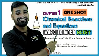 Chemical Reactions and Equations One Shot  Chapter 1 Class 10th One Shot  Word to Word NCERT [upl. by Anotyal692]