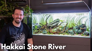 Neues Aquarium Projekt Hakkai Stone River inspiriert von Takashi Amano [upl. by Araihc]