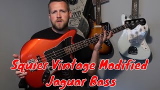 Squier Vintage Modified Jaguar Bass Special SS  Review Demo [upl. by Pinckney]