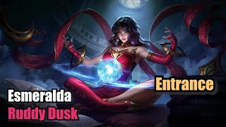 Esmeralda Ruddy Dusk Skin Normal Entrance Upscale 4K Mobile Legends [upl. by Fidelis908]