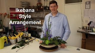 Ikebana Inspired Arrangement  takes minutes and minimal material [upl. by Nyrol]