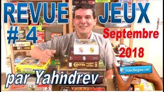 Revue de Jeux Vidéorègles Septembre 2018 par Yahndrev RJ4 [upl. by Sakul]