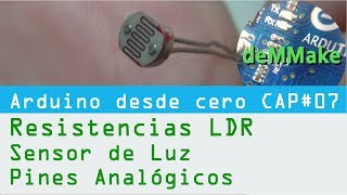 Como usar sensor de luz Arduino  Arduino desde cero  deMMake [upl. by Chappelka]