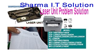 HOW TO CLEAN THE LASER UNIT ON BROTHER MFC L2700DW DEVICES SOLVING THE LIGHT PRINTING PROBLEM [upl. by Eednahs]