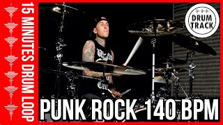 Drum Beat 140 bpm  Groove Drum Track 140 BPM Punk Rock  Batería 140 BPM Punk Rock [upl. by Eened]