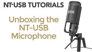 Unboxing the RØDE NTUSB Microphone [upl. by Idner]