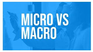 Microeconomics vs Macroeconomics [upl. by Gilly]