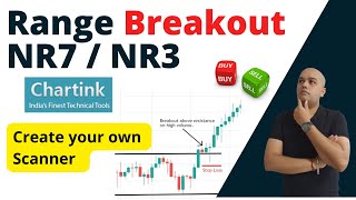 Intraday Range Breakout Stocks scan🔥 Chartink Screener  NR3 NR7 Stocks Selection [upl. by Lekzehcey849]