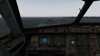 Sunset landing into Milan LIMCMXP airport XP11 A20N [upl. by Aynwad]