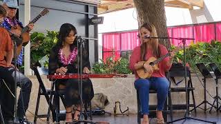 Pomaikai amp Malie Lyman  Hawaiian Steel Guitar Festival at Ka Makana Ali‘i [upl. by Trab]