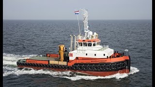 Shoalbuster quotLINGESTROOMquot 3512 DAMEN Strong and beautiful dutch tug Rotterdam 2017 [upl. by Stich]