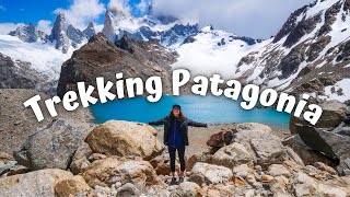 Scenic TREK to LAGUNA TORRE in El Chalten  This is the TREKKING CAPITAL of Patagonia Argentina 🇦🇷 [upl. by Hastings]