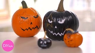 Punk Rock Inspired Pumpkins for Halloween  DIY Style  Martha Stewart [upl. by Anerys830]