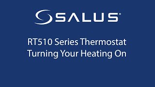 RT510 Series Thermostat  Turning Your Heat On [upl. by Jamie]