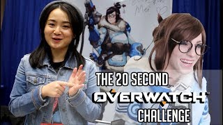 20 Second Overwatch Challenge Featuring the Voice Actors  SacAnime 2018 [upl. by Vaish9]