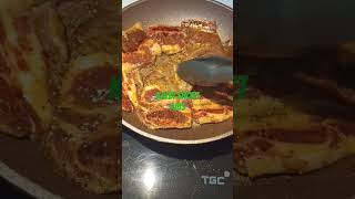 Frying kalbi short ribs cooking food shortvideo [upl. by Llij643]