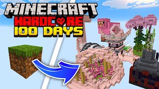 I Survived 100 Days on ONE BLOCK Skyblock in Minecraft [upl. by Ardisi968]