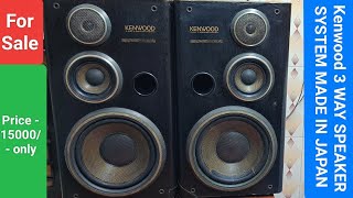 Kenwood 3 WAY SPEAKER SYSTEM Made In Japan Nice Performance Contact No  8750424840 [upl. by Nylinnej538]