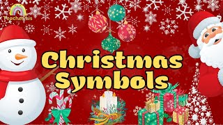 Christmas Symbols for Kids  Vocabulary for kids [upl. by Anelrac]