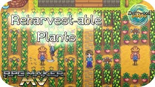 RPG Maker MV Tutorial  Galvs Event Spawn Timers Plugin  Reharvestable Plants  RPGMMV [upl. by Meil]