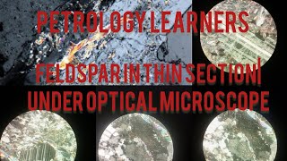 feldspar mineral in thin section  under optical microscope 🔬petrography [upl. by Rooke]