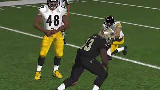 Madden 08 PC Steelers  Saints Week 16 2018 [upl. by Stalk]