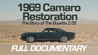 1969 Camaro Restoration The Story of the Boyette Z28  Documentary by Stingray Chevrolet 2022 [upl. by Ynehteb]