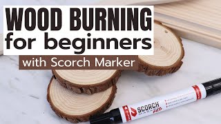 Easy Wood Burning for Beginners with a Scorch Marker [upl. by Annad]