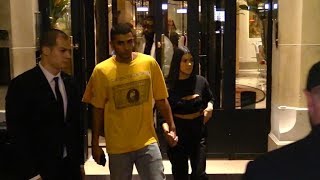 EXCLUSIVE  Kourtney Kardashian and Younes Bendjima last night out in Paris [upl. by Rehnberg614]