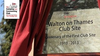 Walton on Thames Camping and Caravanning Club Site Centenary [upl. by Georgena]