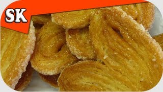 PALMIERS BISCUIT  ELEPHANT EAR COOKIES [upl. by Dwan]