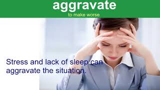 AGGRAVATEEnglish Vocabulary [upl. by Itsirhc]