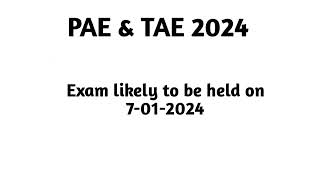 Patent and Trademark Agent Exam 2024 I PAE amp TAE 2024 I Notification 2024 [upl. by Novek525]