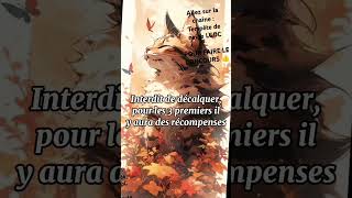 Concours dessin sur la chaîne de  tempête de neige LGDC warriorcats laguerredesclans [upl. by Betteann]