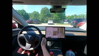 Tesla FSD 1236 HW3  FSD almost drives me into the Wendys drivethru [upl. by Aneled]