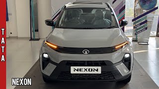 New Tata Nexon 2024 🔥 Nexon Pure S  Rs 1020L  Sunroof  Grey Colour  Walkaround Review [upl. by Freeman]