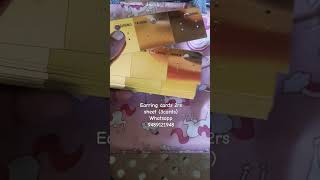 Earring packing jewellery packing cards jewellery packing materials Whatsapp 9489121948 [upl. by Zurek]