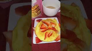 Pancake with coffee breakfast is served [upl. by Isma]