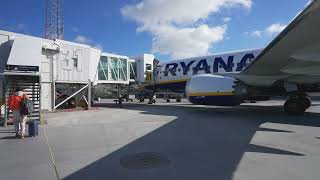 Sweden Stockholm Arlanda Airport  arriving with Ryanair flight from Warsaw [upl. by Aynod630]