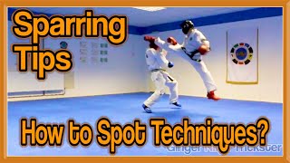 Taekwondo Sparring Tips  How to Spot Techniques [upl. by Adnolaj390]