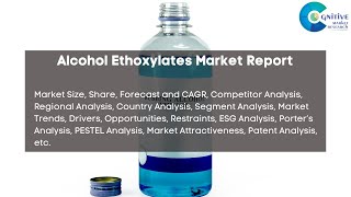 Alcohol Ethoxylates Market Report 2024 Forecast Industry Trendshare PriceMarket Size amp Growth [upl. by Johnathan]