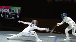 Highlights of Women Epee Semi Final Choi Injeong 🇰🇷 v Alberta Santuccio 🇮🇹  Westend Fencing GP [upl. by Attenwad3]