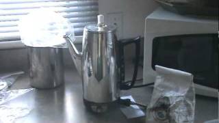 Coffee percolator from 1966 still in use 2010 [upl. by Suissac345]