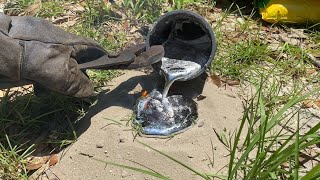 Casting A Pyramid Ant Colony With Molten Aluminum Anthill Art 18 [upl. by Esinahs]