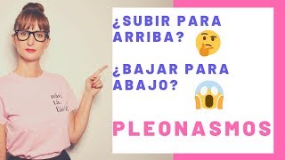 PLEONASMOS O REDUNDANCIAS  español espanhol [upl. by Nnoj]