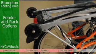 Brompton folding bike  Fenders and Rack [upl. by Anirbes]