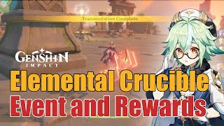 Genshin Impact  Elemental Crucible Event Quest and Rewards [upl. by Rotsen]