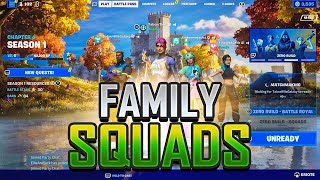 Fortnite Chapter 4 Squads With ALL 3 OF MY KIDS Tabor Hill FAMILY Squads [upl. by Thalia]